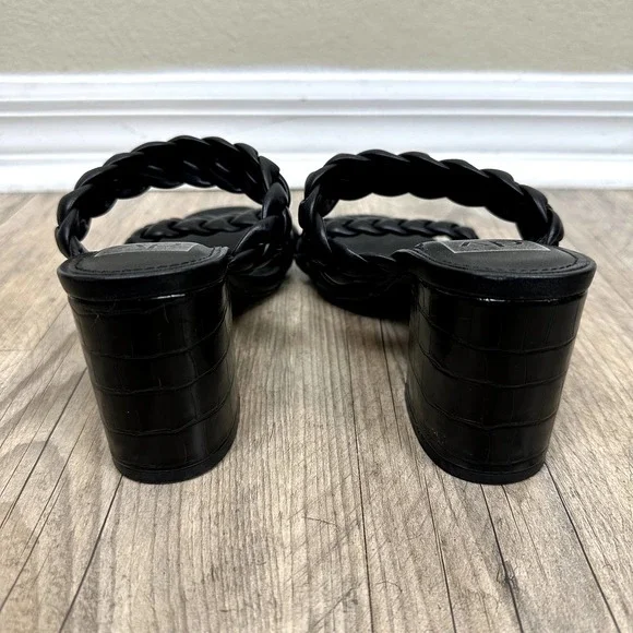 DV by Dolce Vita Black Braided Heels - Picture 4 of 7